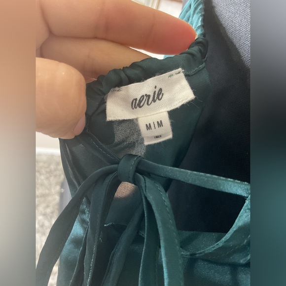 Aerie Green Sleeveless Crop Camisole - Picture 2 of 4